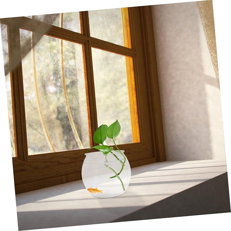 حوض أسماك بيتا شفاف غير قابل للكسر لتزيين المكتب وحفلات الزفاف - Image 5